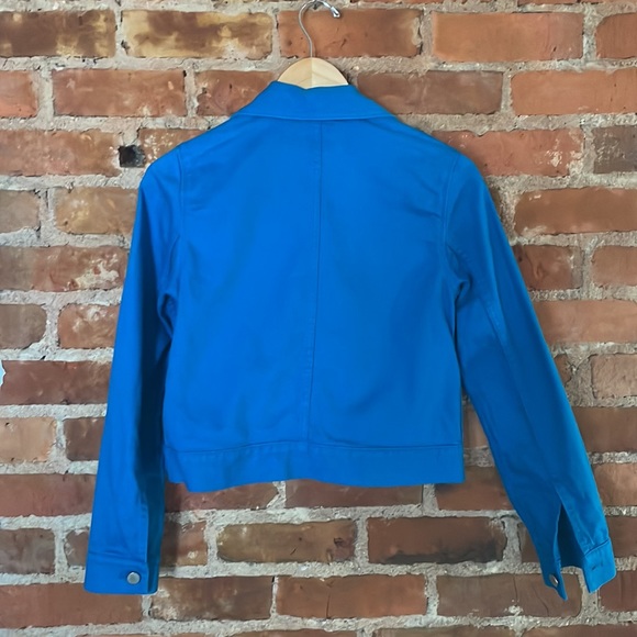 COS Bright Blue Coat Silver Buttons 2 Denim - Picture 5 of 6